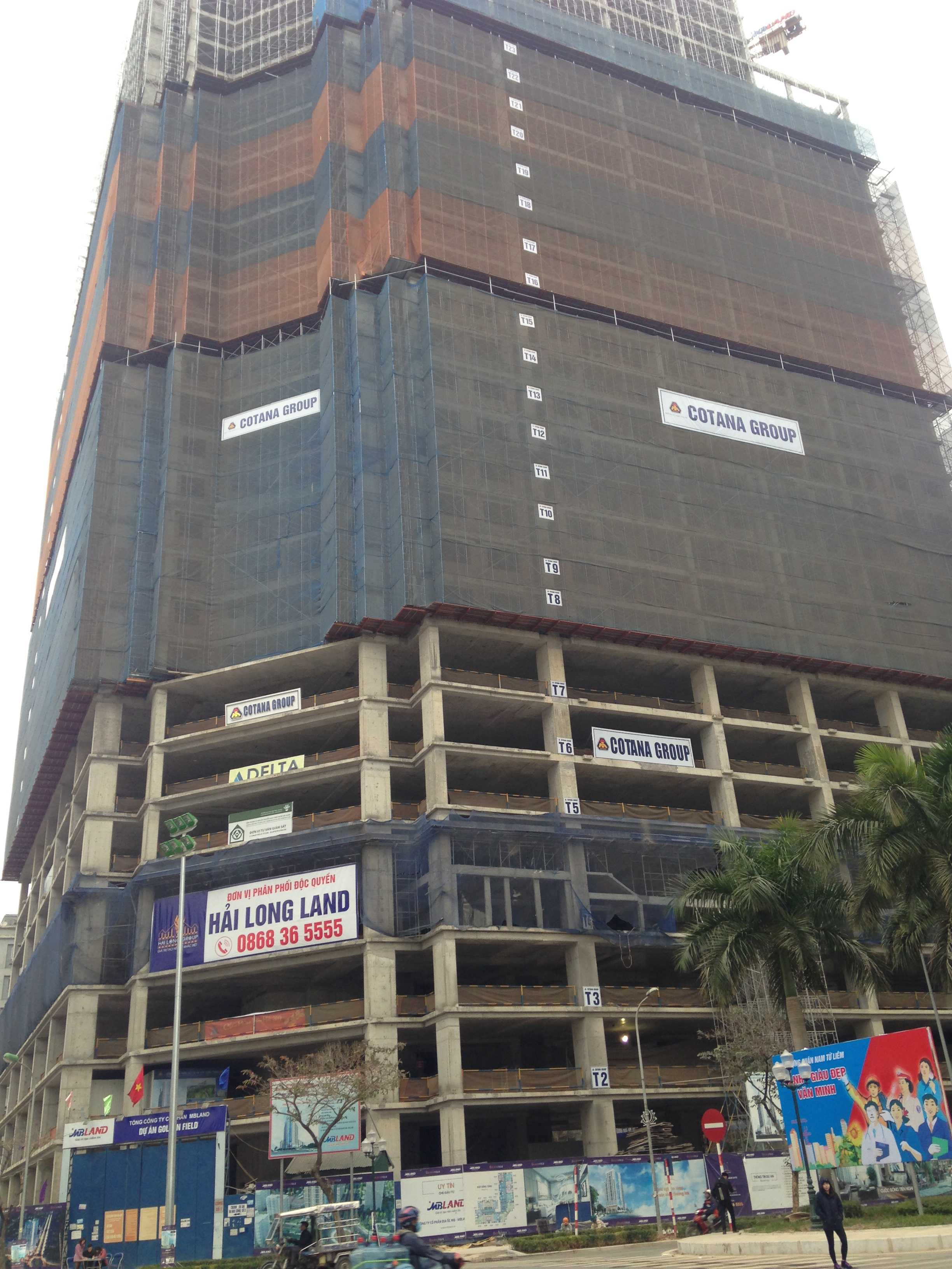 Dự án đang thi công tới mặt sàn tầng 31