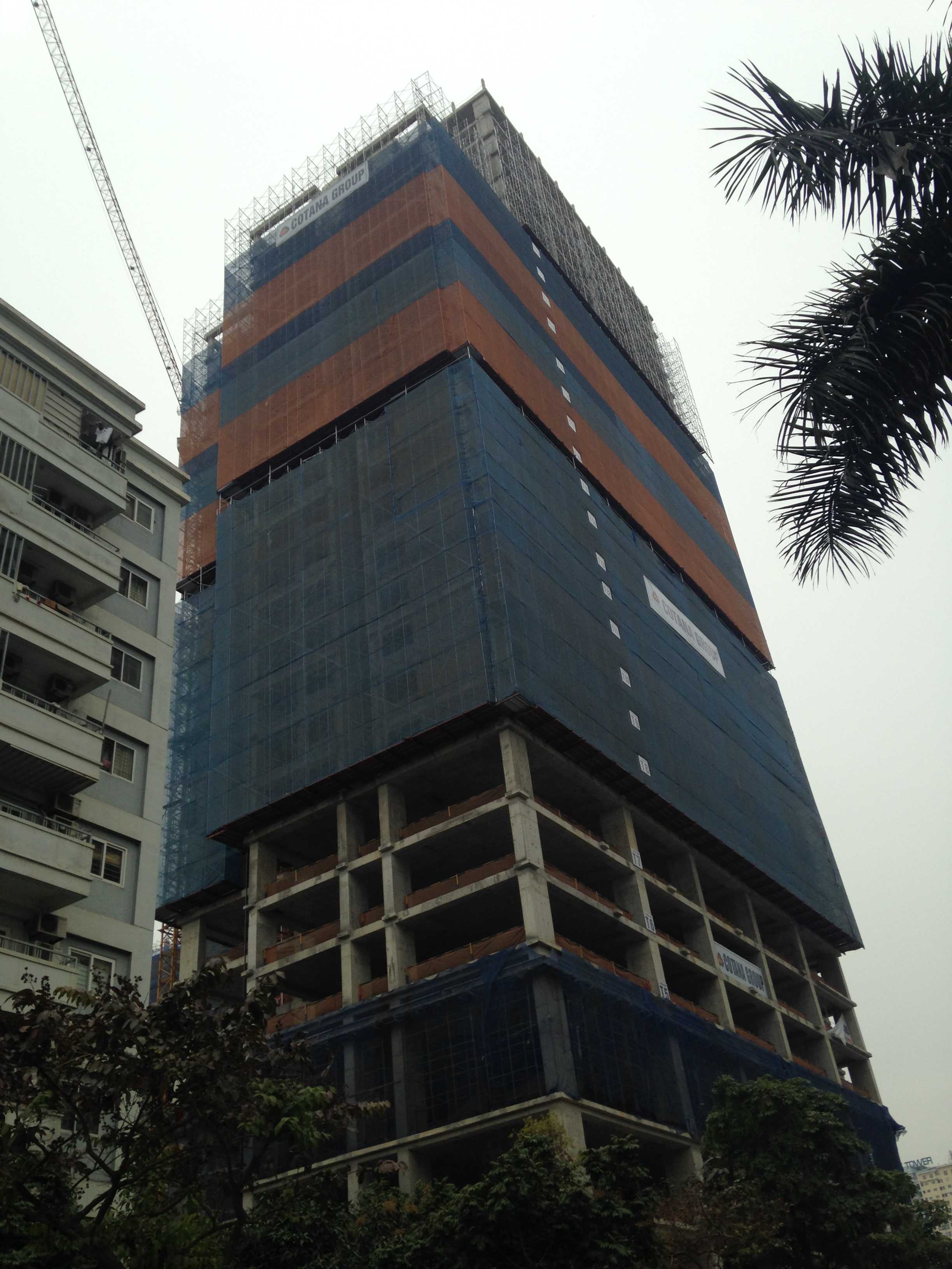 Dự án đang thi công tới mặt sàn tầng 31