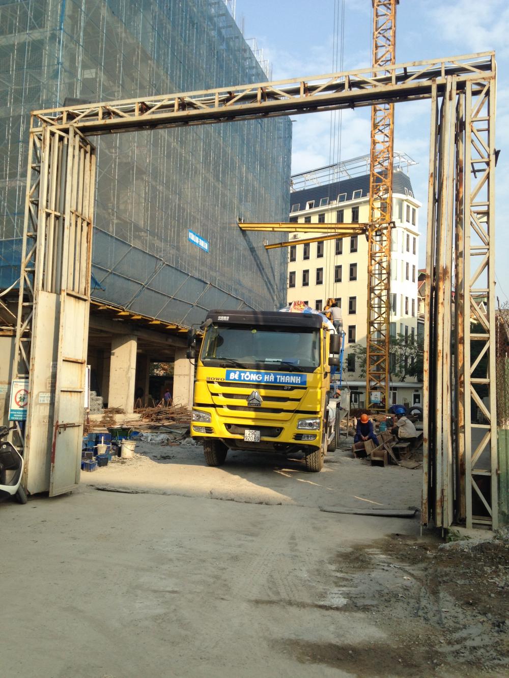 Dự án đang thi công tới mặt sàn tầng 8