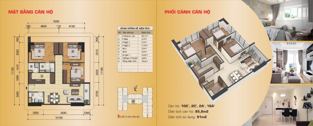 Thiết kế căn hộ 10C', 2C', 2A', 16A'