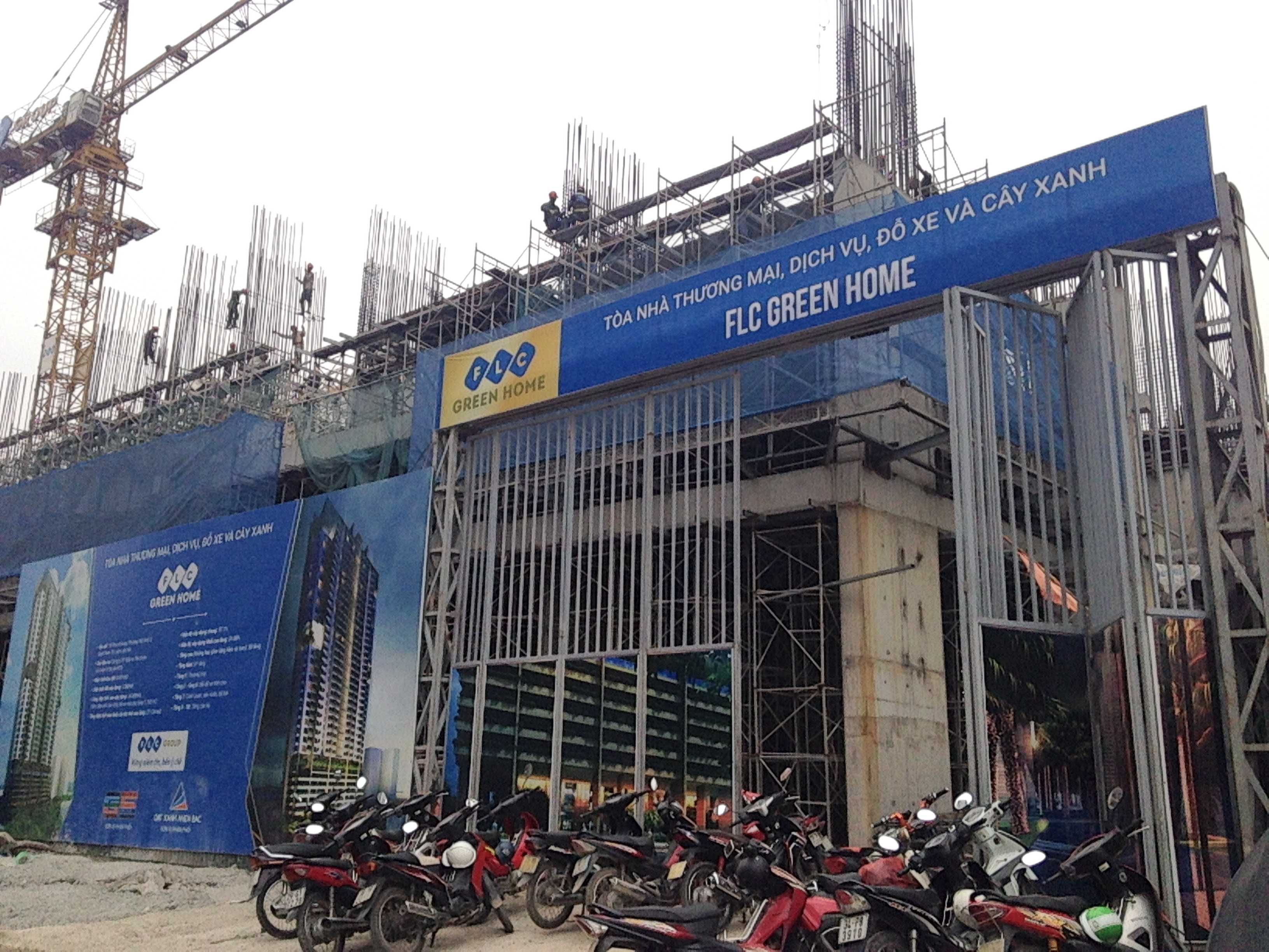 Dự án đang thi công tới mặt sàn tầng 3