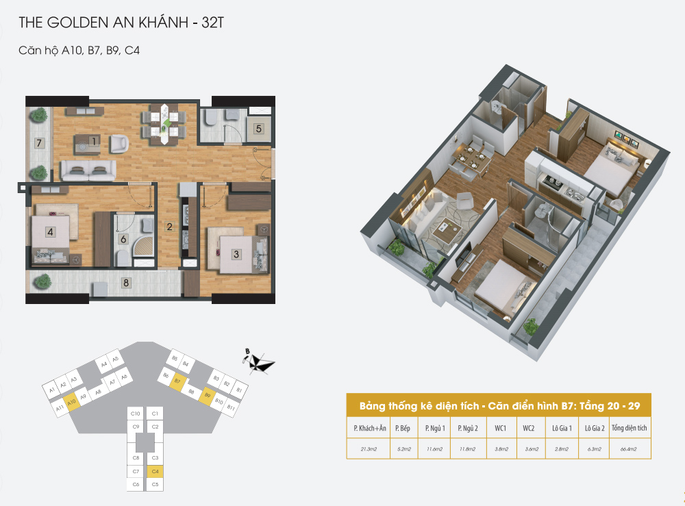 Thiết kế căn hộ B7, B9