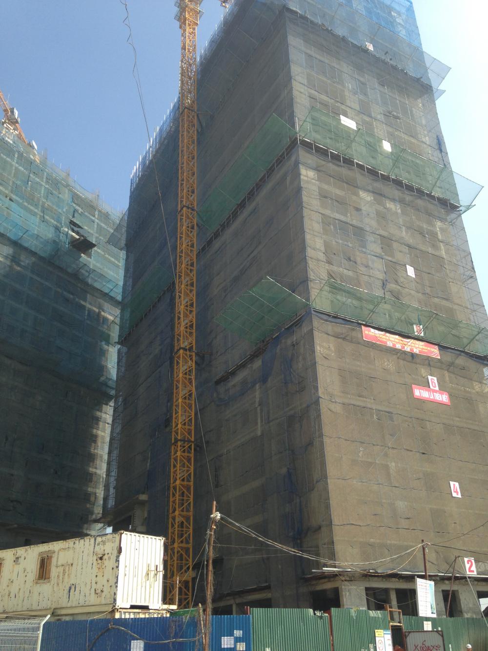 Dự án đang thi công tới mặt sàn tầng 24