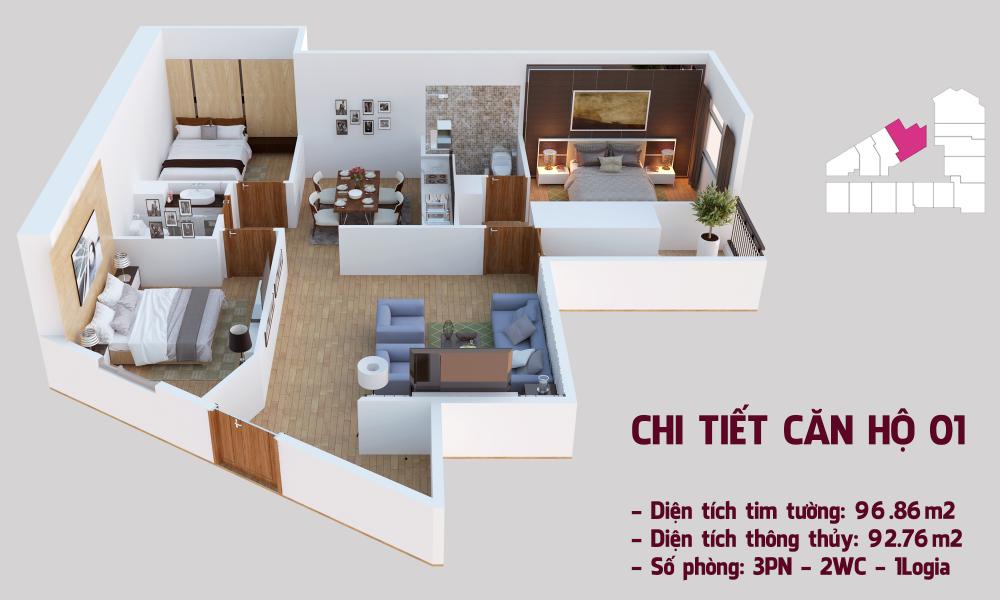Thiết kế căn hộ 01