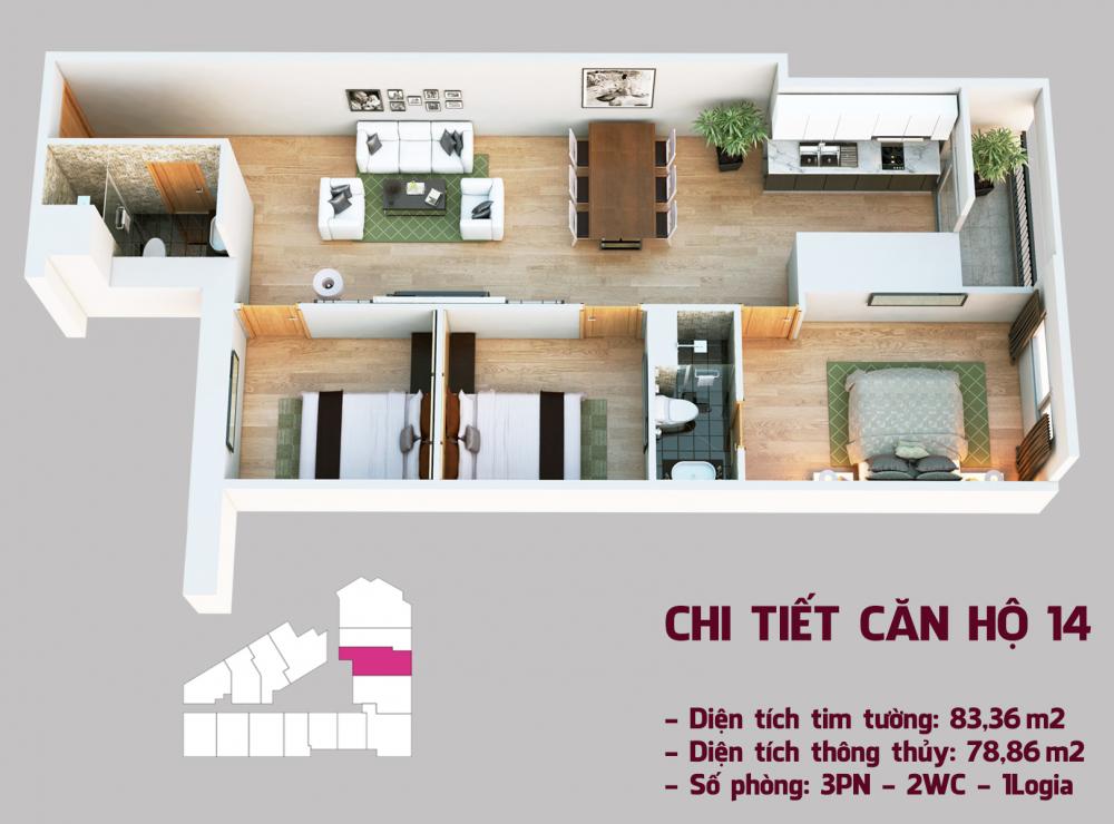 Thiết kế căn hộ 14