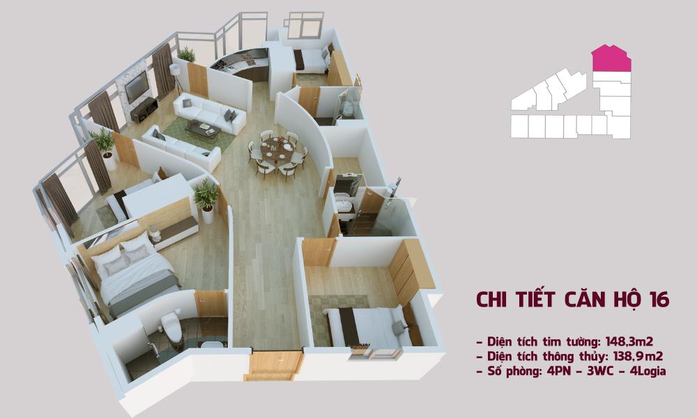 Thiết kế căn hộ 16