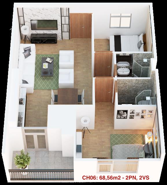 Thiết kế căn hộ 06