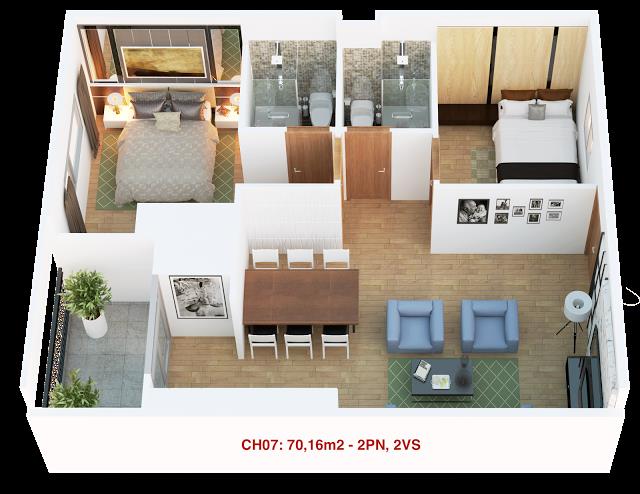 Thiết kế căn hộ 07