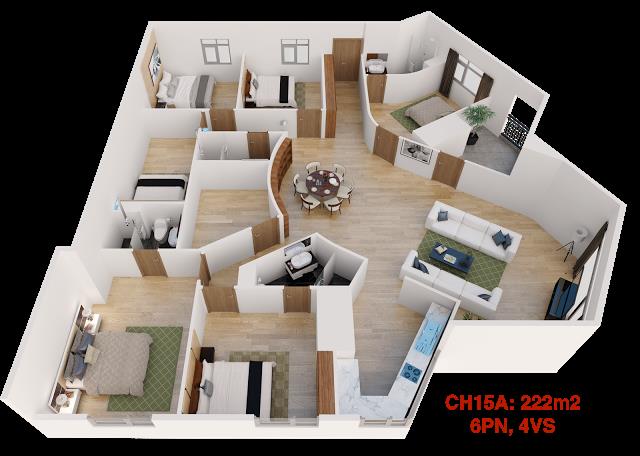 Thiết kế căn hộ 15A