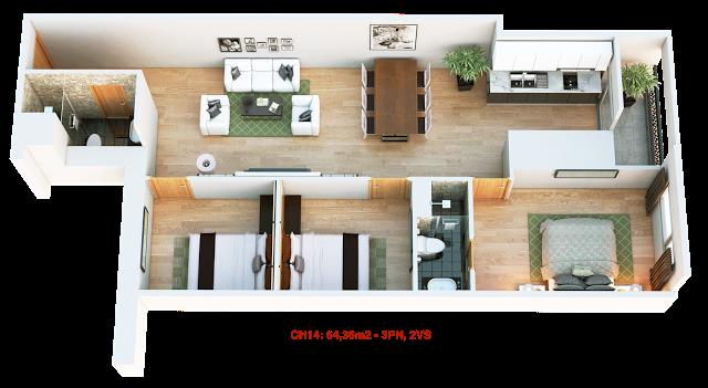 Thiết kế căn hộ 14A