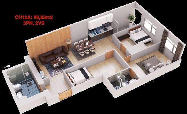 Thie kế căn hộ 12A