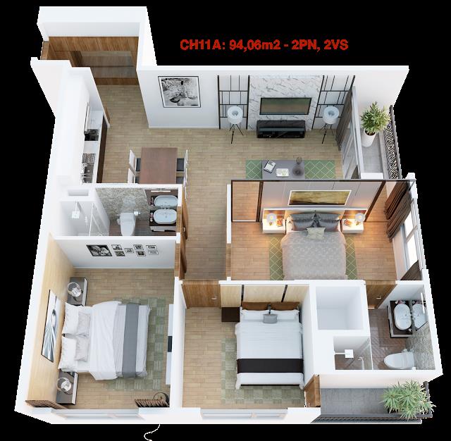 Thiết kế căn hộ 11A