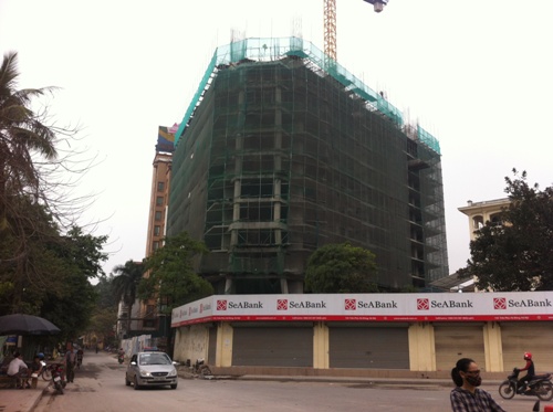 Dự án đang thi công đến tầng 17 trên tổng số 45 tầng nổi