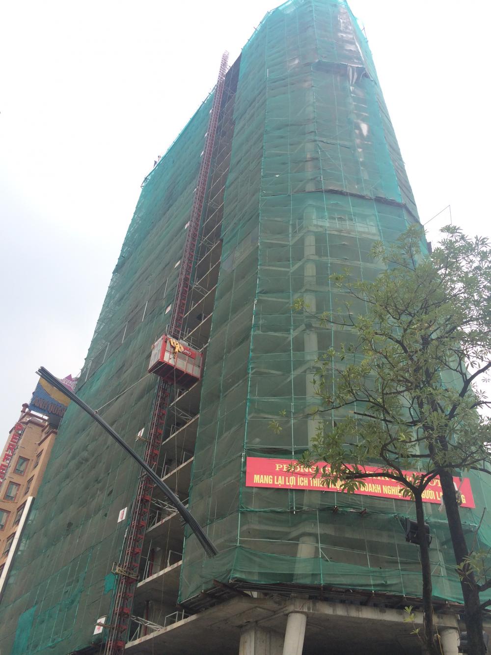 Dự án đang thi công tới mặt sàn tầng 27