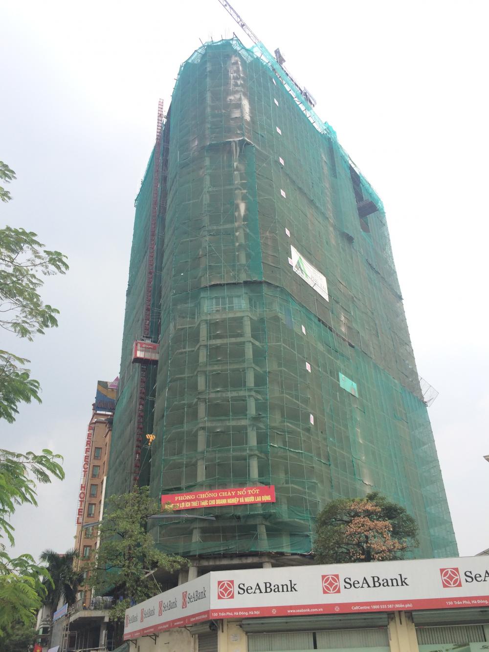 Dự án đang thi công tới mặt sàn tầng 27