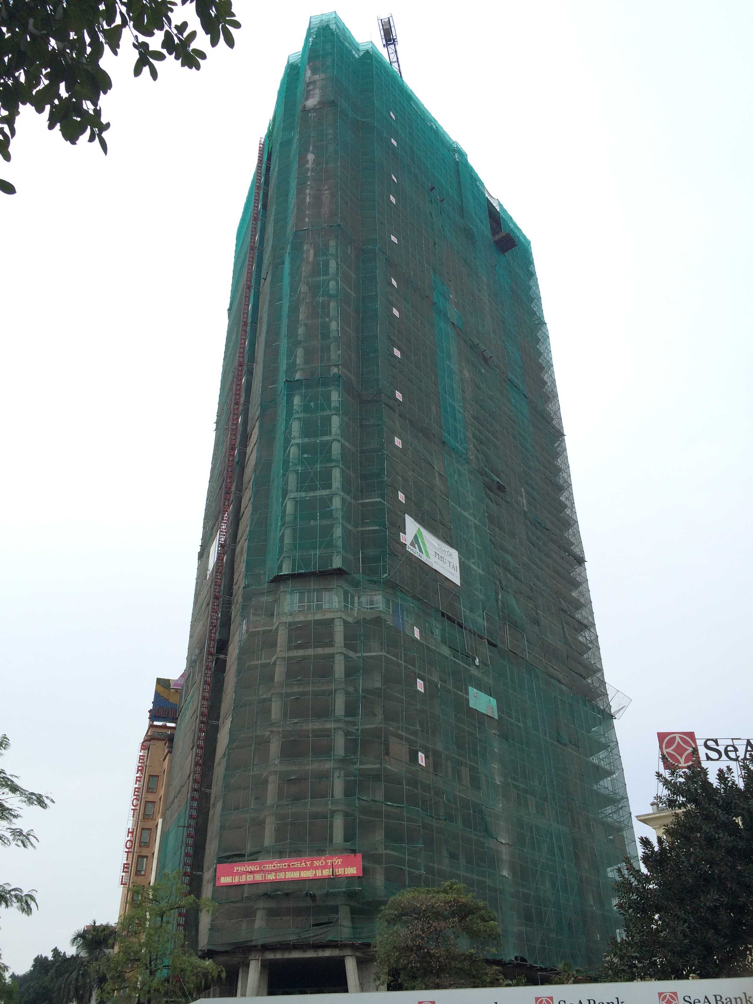 Dự án đang xây dựng tới mặt sàn tầng 40