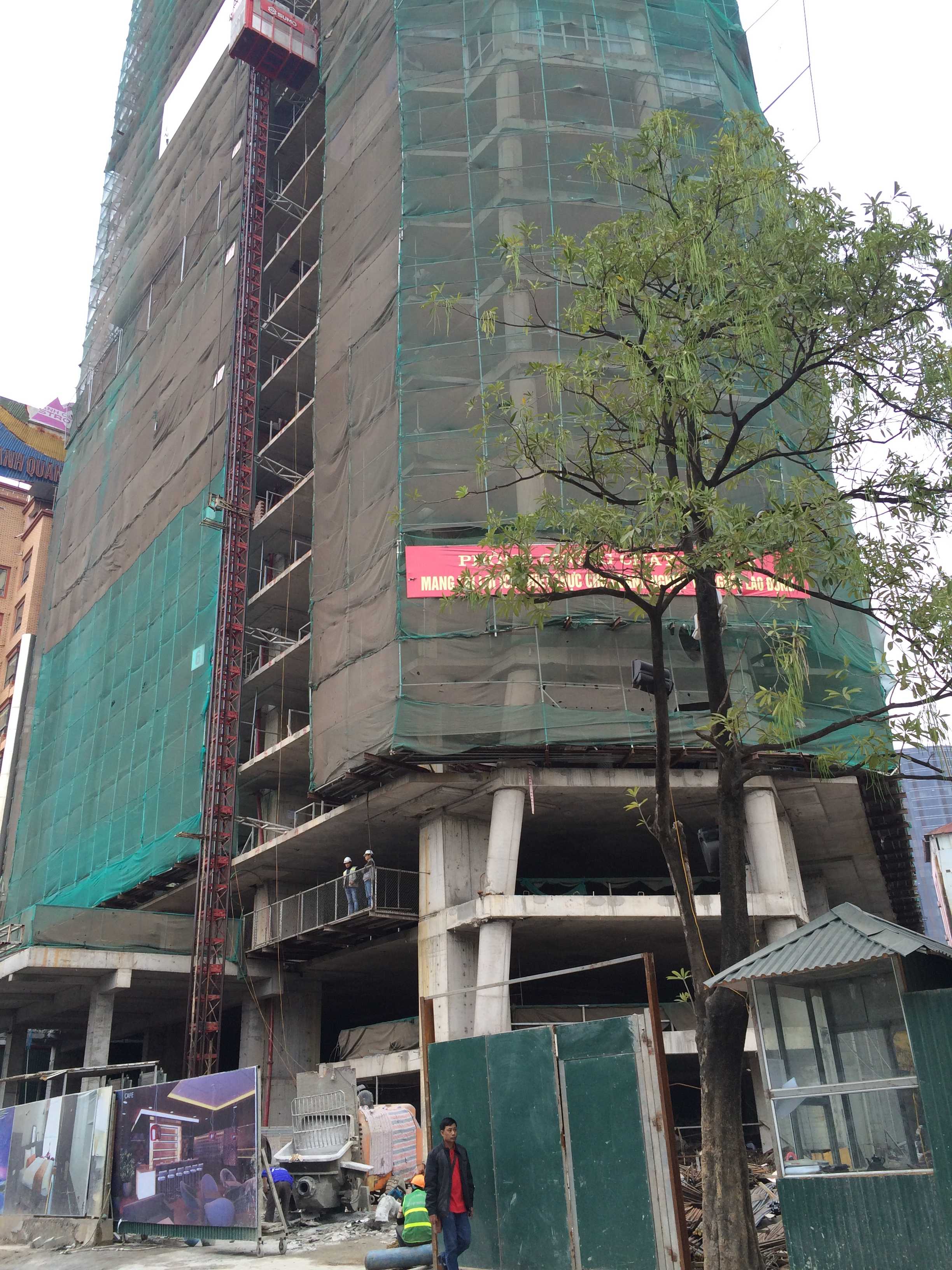 Dự án đang xây dựng tới mặt sàn tầng 40