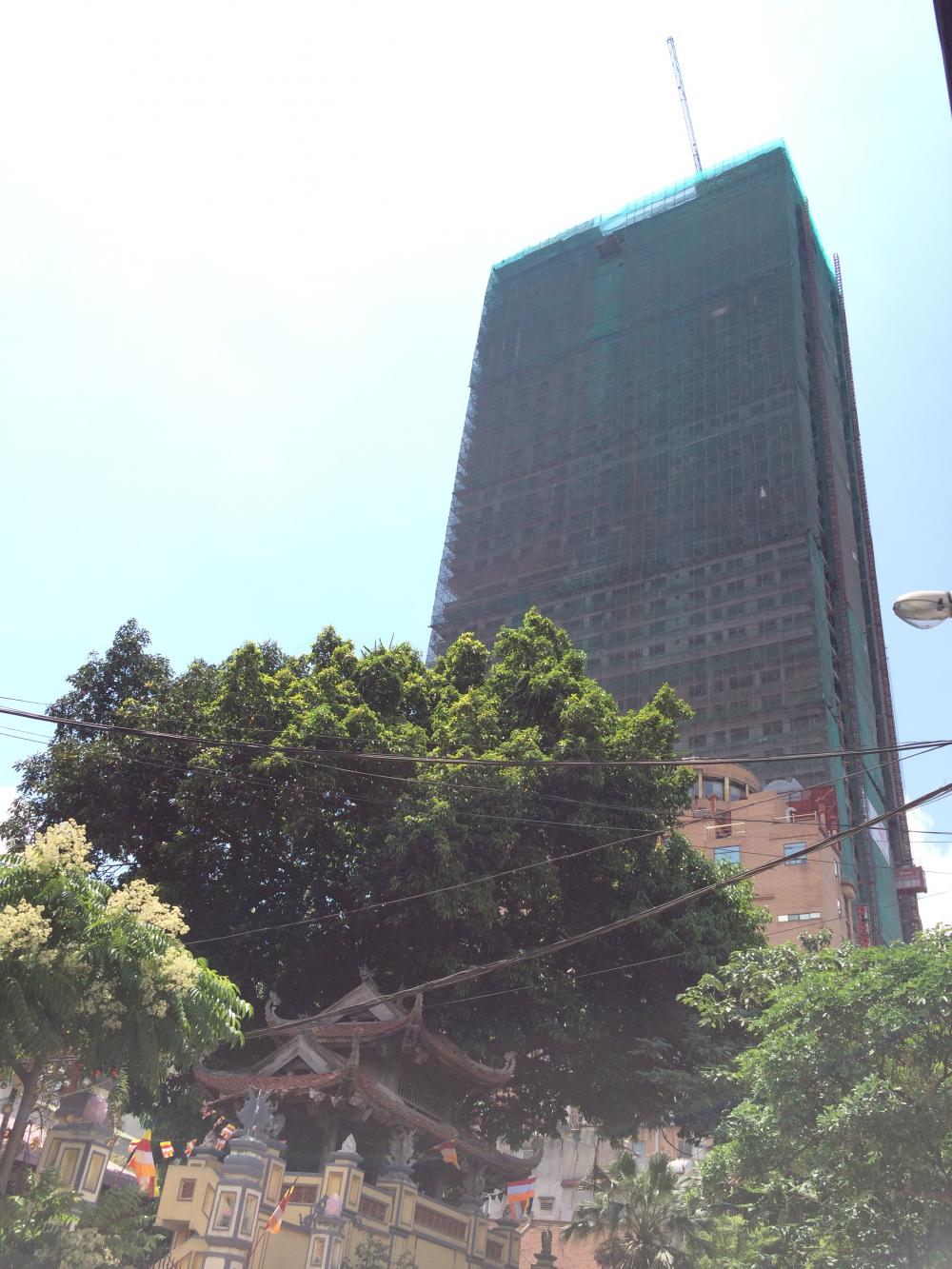 Dự án đang thi công tới mặt sàn tầng 48