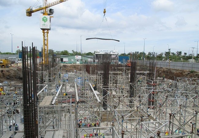 The Golden Palm Lê Văn Lương xong phần móng và tiếp tục thi công phần nổi