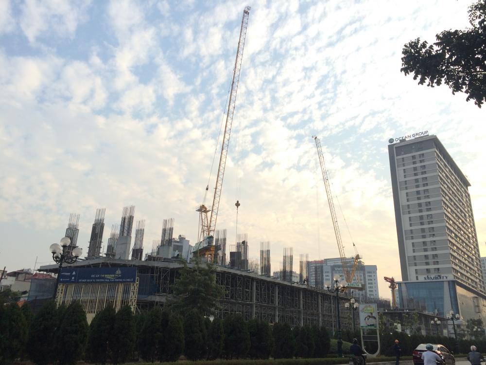 Dự án đang thi công tới mặt sàn tầng 4