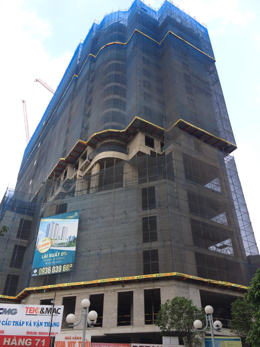 Dự án đang thi công tới mặt sàn tầng 17