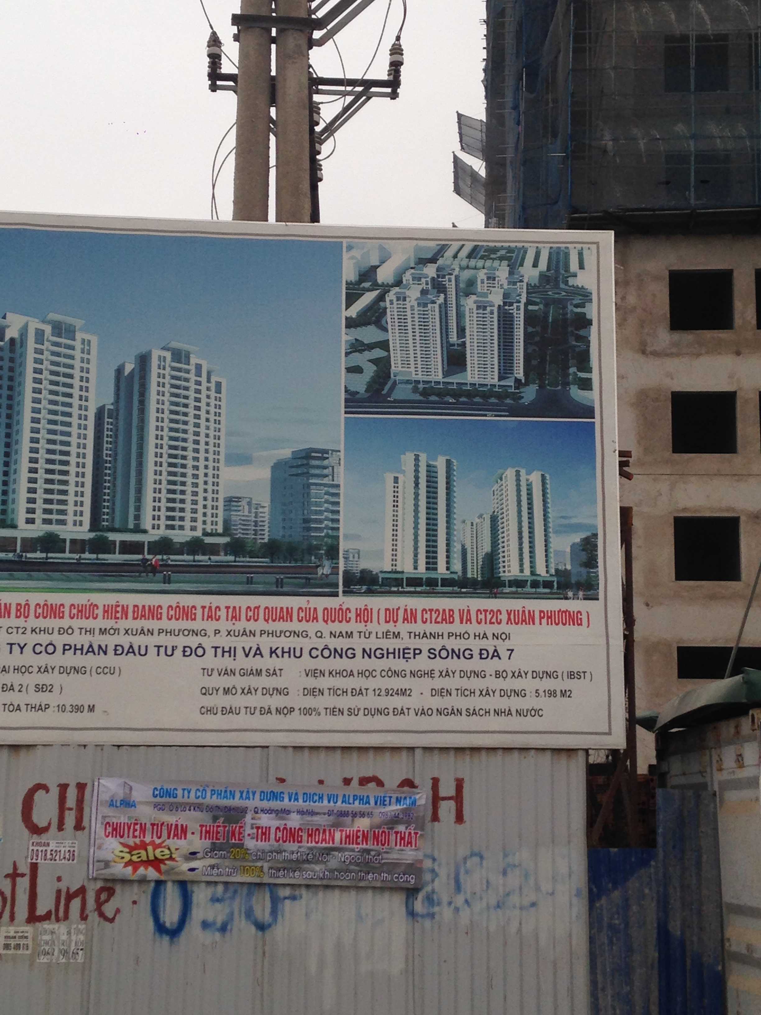 Dự án đang hoàn thiện thô