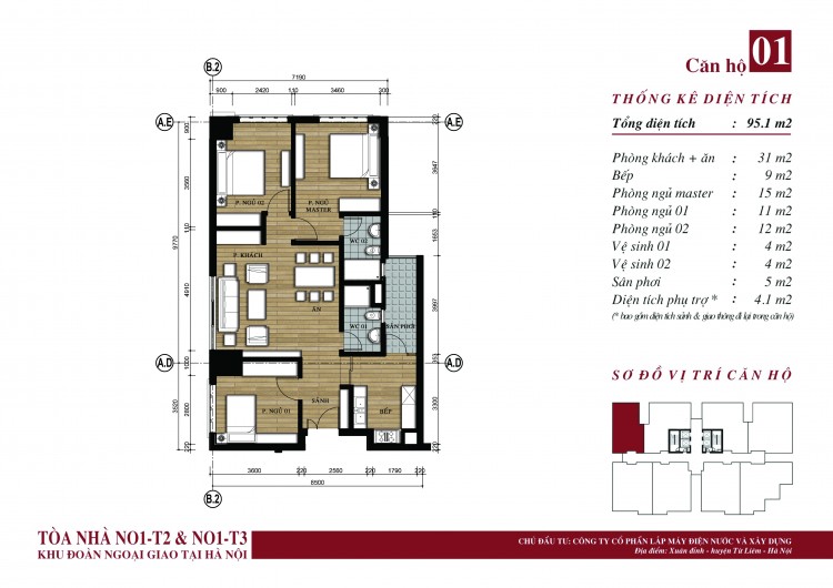 Thiết kế căn hộ số 01