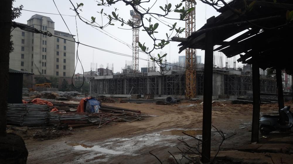 Dự án đang thi công mặt sàn tầng 2