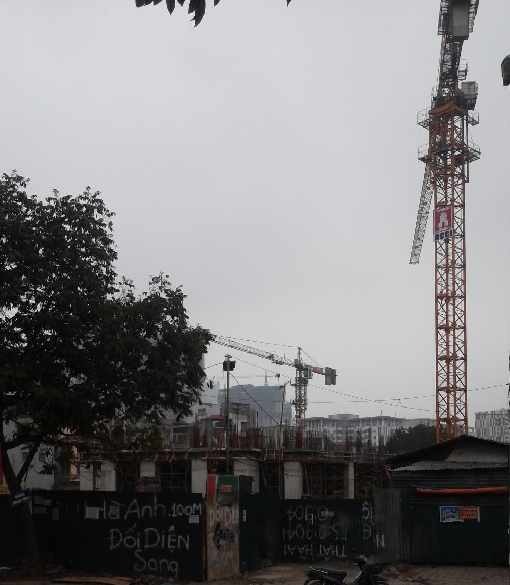 Dự án đang thi công mặt sàn tầng 2