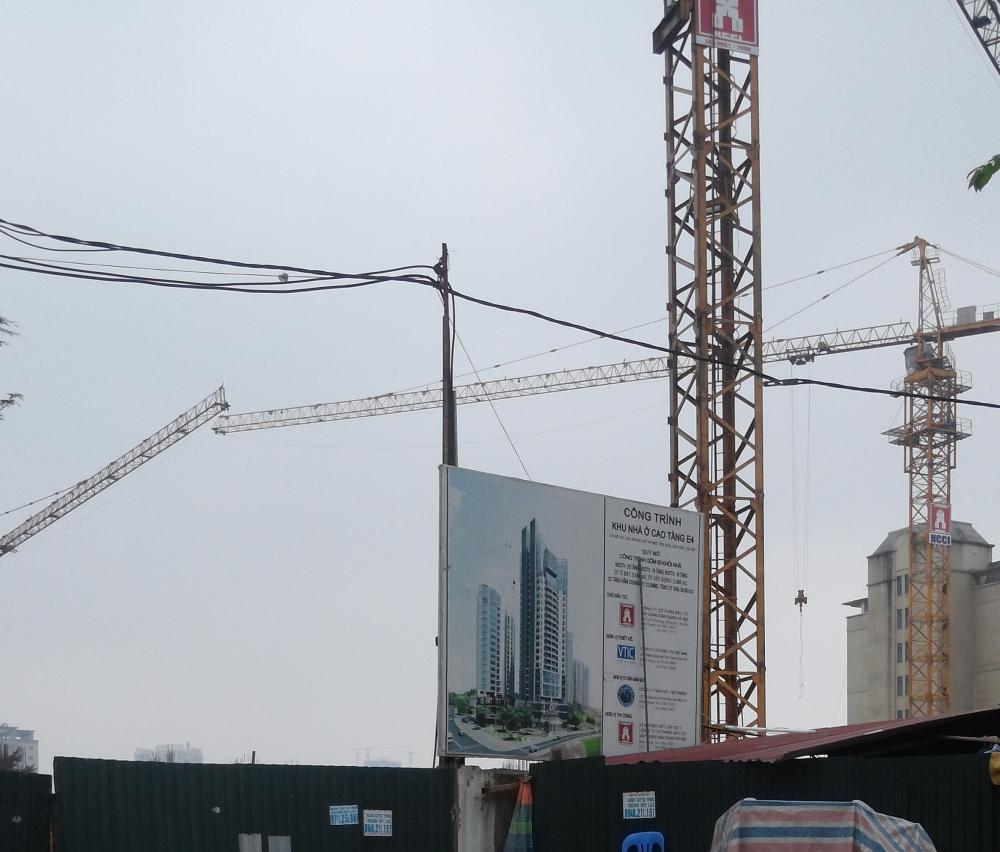 Dự án đang thi công mặt sàn tầng 2