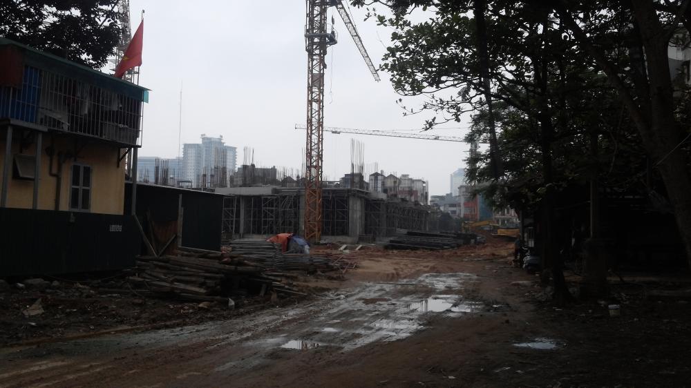 Dự án đang thi công mặt sàn tầng 2