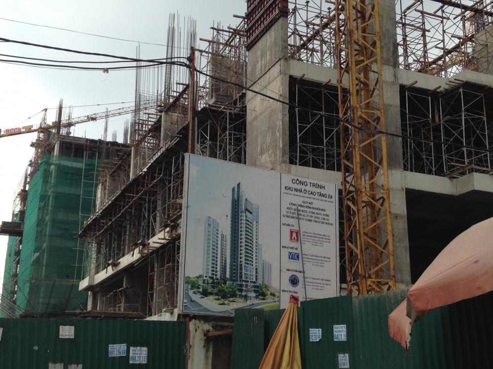Tòa NOCT1 thi công tới mặt sàn tầng 9, các tòa NOCT2, NOCT3 tới mặt sàn tầng 4