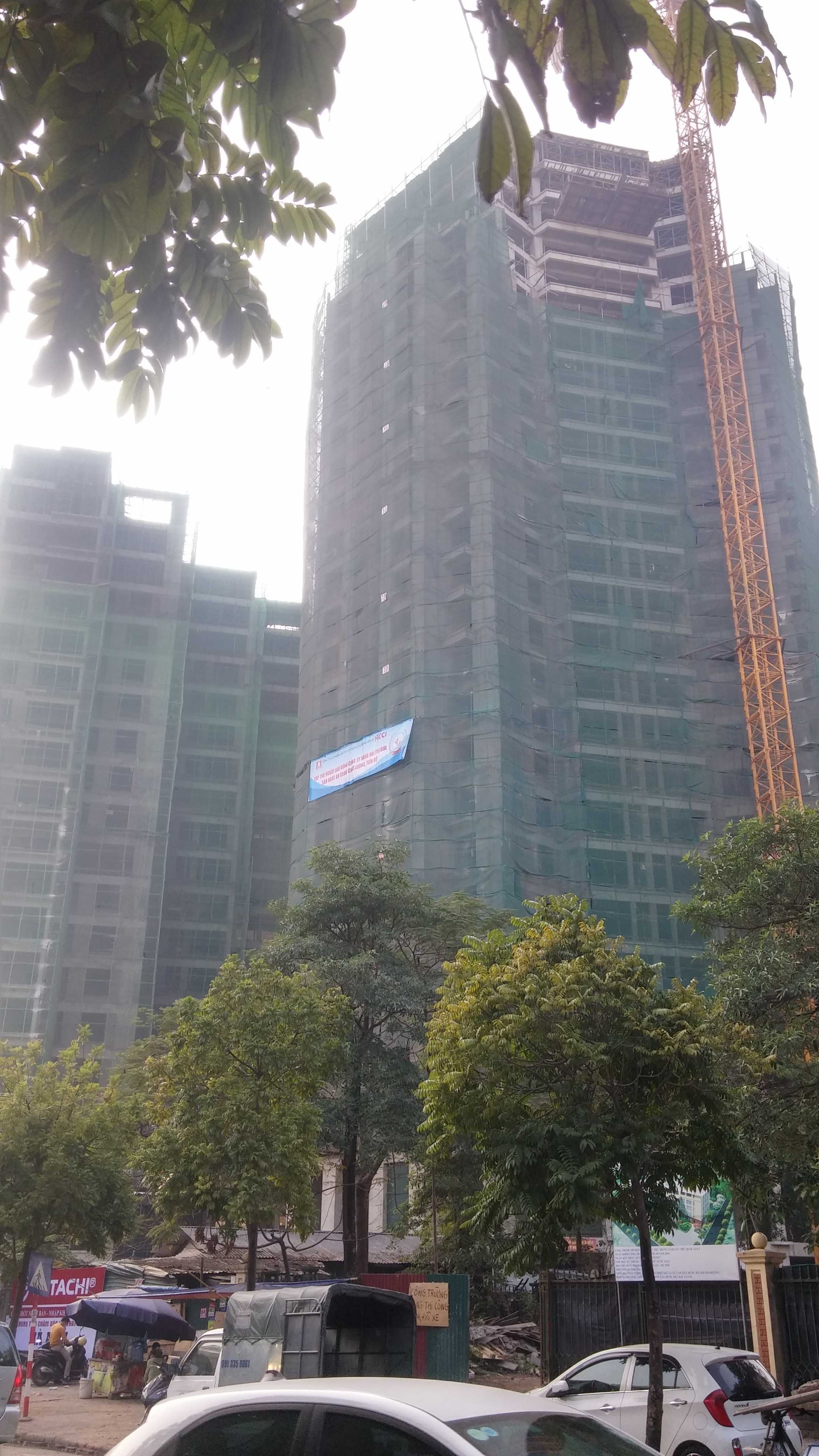 CT1 thi công tới mặt sàn tầng 24, CT2-3 thi công tới tầng 19