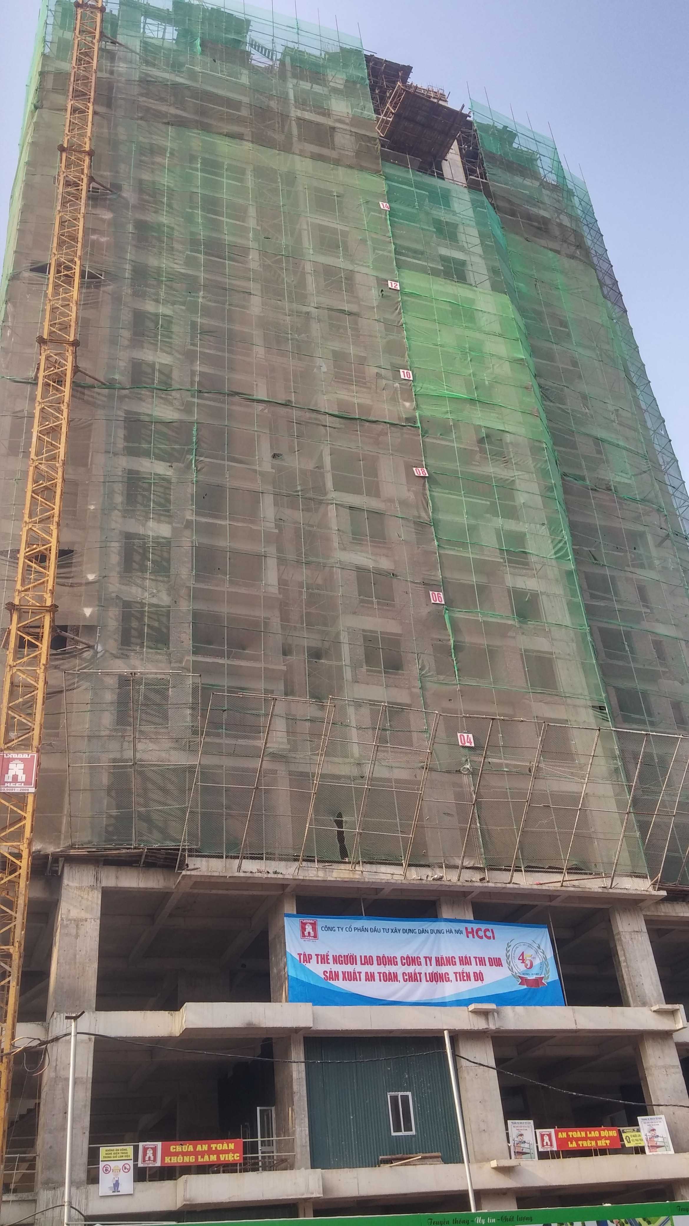 CT1 thi công tới mặt sàn tầng 24, CT2-3 thi công tới tầng 19