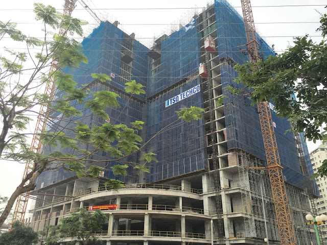 Dự án đang đổ sàn tầng 23