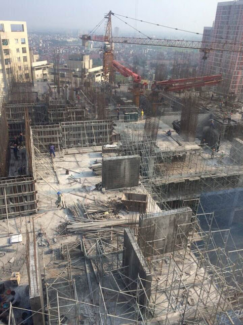 Dự án đang đổ sàn tầng 23