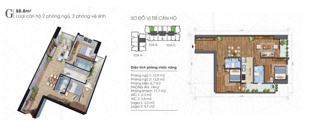 Thiết kế căn hộ G