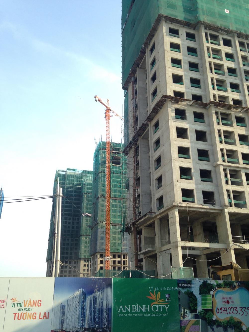 6 tòa đã xong thô, còn lại đang thi công từ tầng 20 đến 23