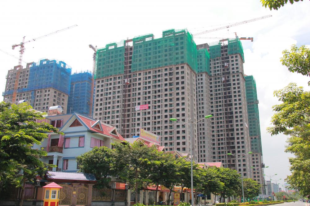 6 tòa đã xong thô, còn lại đang thi công từ tầng 21 đến 36