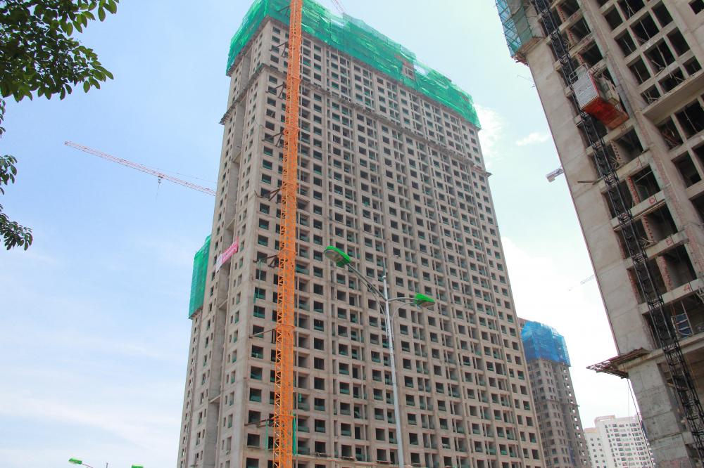 6 tòa đã xong thô, còn lại đang thi công từ tầng 21 đến 36