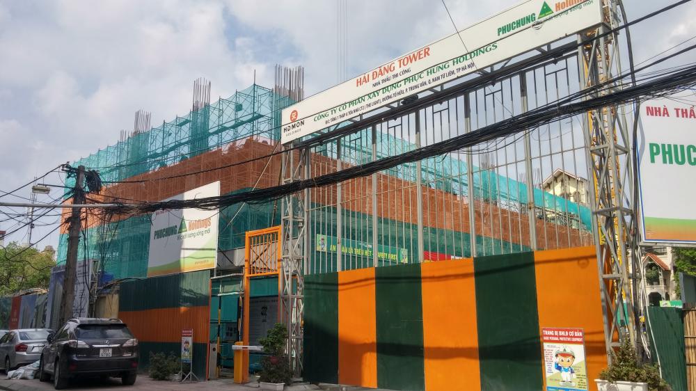 Dự án đang xây dựng đến tầng 4