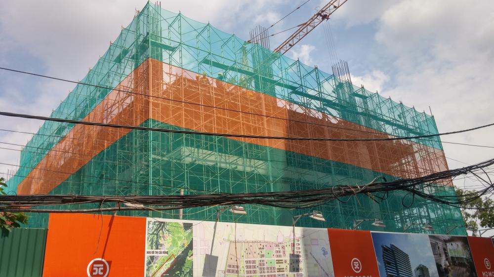 Dự án đang xây dựng đến tầng 4