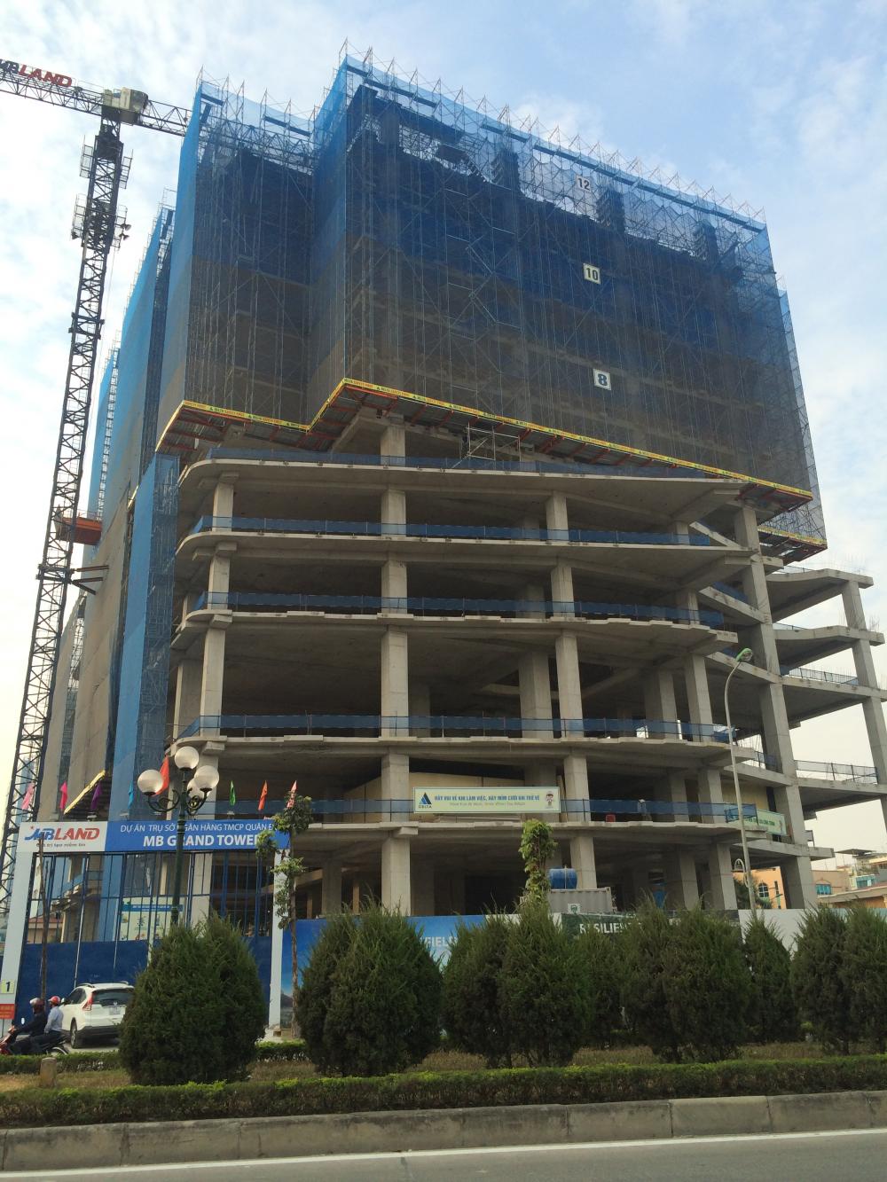 Dự án đang thi công tới mặt sàn tầng 2