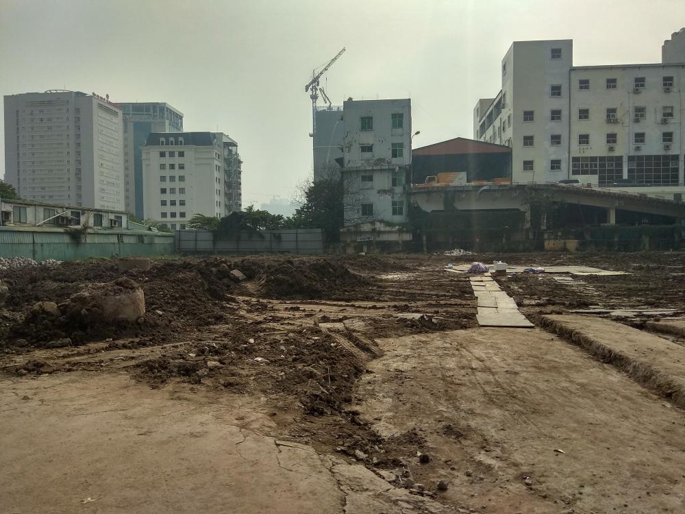 Dự án đang san lấp mặt bằng