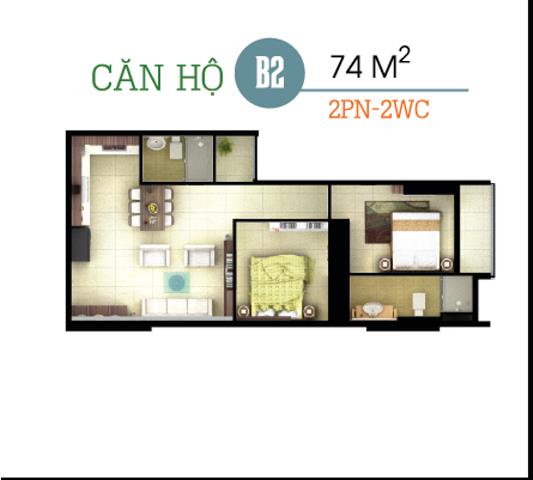 Thiết kế căn hộ B2