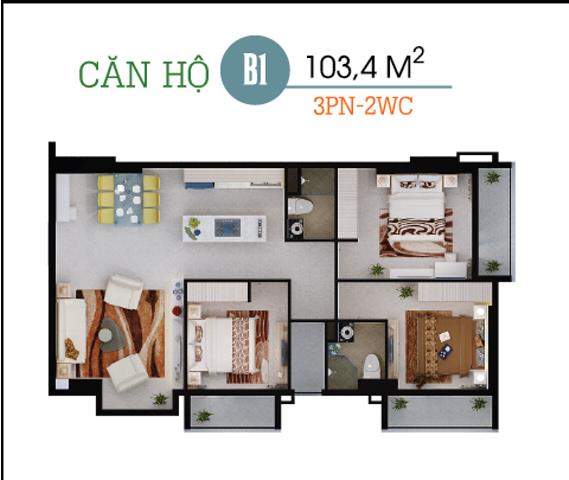 Thiết kế căn hộ B1