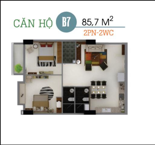 Thiết kế căn hộ B7