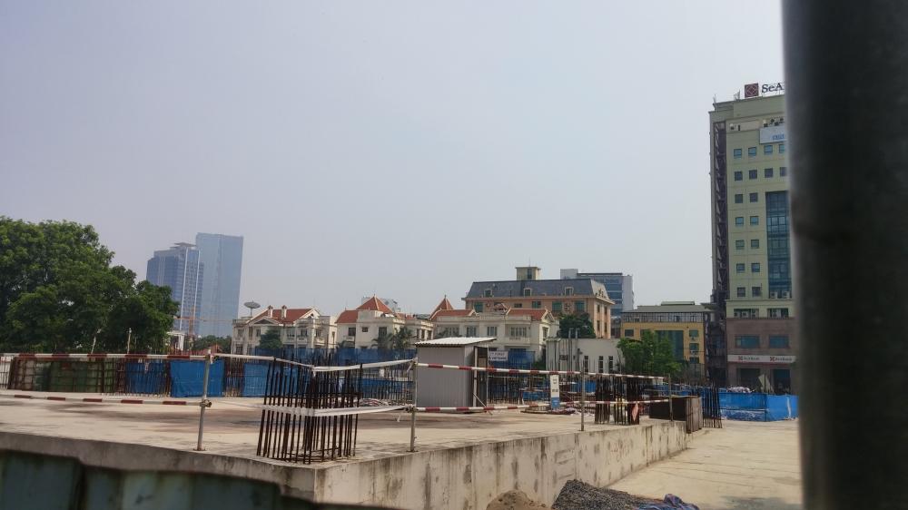 Dự án đang thi công mặt sàn tầng 1