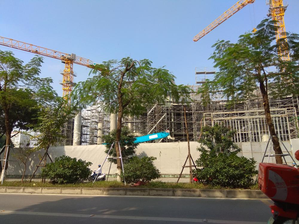 Dự án đang thi công tới mặt sàng tầng 3