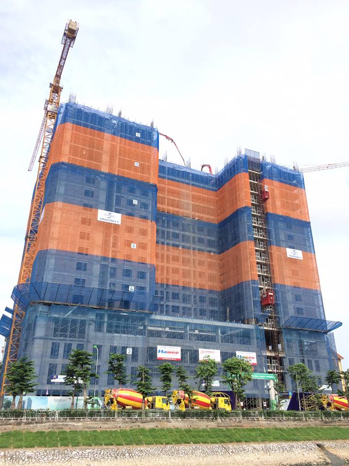 Dự án đang thi công tới mặt sàn tầng 19